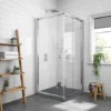 Newark 800 x 800mm Corner Entry Shower Enclosure + Slate Effect Tray