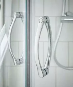 Newark LH 1200 x 900mm Offset Quadrant Enclosure + Slate Effect Tray -Shower Enclosure Ranges Shop NQSE129ST LH d5 460