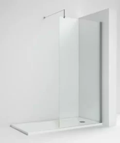 Nova 1700 x 700 Bath Replacement Wet Room (1000mm Chrome Screen w. Tray) -Shower Enclosure Ranges Shop NV17BRWR d2 460