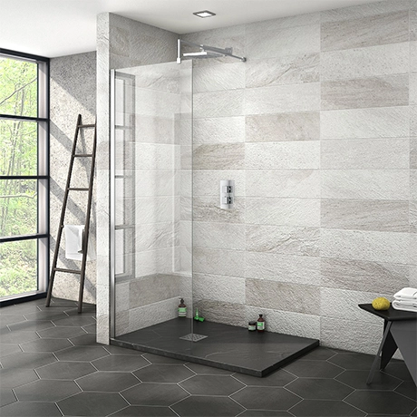 Nova 1200 x 800 Wet Room (700mm Screen + Slate Effect Tray) 1 Nova 1200 x 800 Wet Room (700mm Screen + Slate Effect Tray)