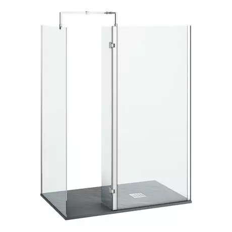 Nova 1400 x 900 Wet Room (inc. Screen, Side Panel + Return Panel with Slate Effect Tray) 2 Nova 1400 x 900 Wet Room (inc. Screen, Side Panel + Return Panel with Slate Effect Tray) - Image 2