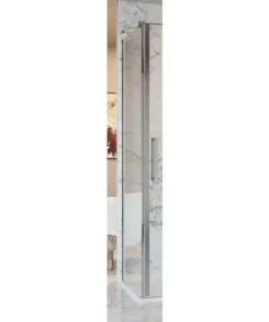 Crosswater Optix 10 Polished Stainless Steel Side Panel for Pivot Door with Inline