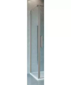 Crosswater Optix 10 Brushed Stainless Steel Side Panel for Pivot Door with Inline