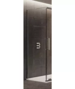 Crosswater Optix 10 Polished Stainless Steel Side Panel for Sliding Door