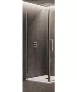 Crosswater Optix 10 Polished Stainless Steel Side Panel for Pivot Door