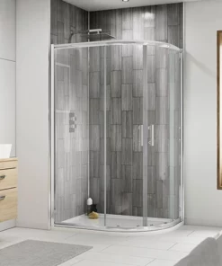 Pacific RH Offset Quadrant Shower Enclosure inc. Tray
