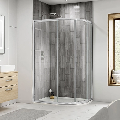 Pacific RH Offset Quadrant Shower Enclosure inc. Tray -Shower Enclosure Ranges Shop PACIFIC OFFSET QUAD RH np