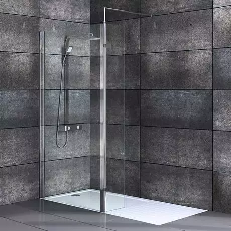 Nova 1600 x 800 Wet Room (900mm Screen, Return Panel + Tray) 3 Nova 1600 x 800 Wet Room (900mm Screen, Return Panel + Tray) - Image 3
