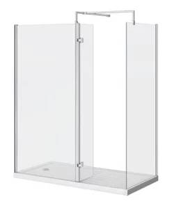 Nova 1700 x 800mm Wet Room (inc. Screen, Side Panel + Return Panel with Tray)