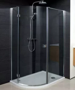 Crosswater Design Offset Quadrant Single Hinged Door Shower Enclosure - Various Size Options