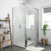 Newark 1000 x 800mm Sliding Door Shower Enclosure + Pearlstone Tray
