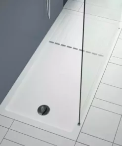 Venice 1400 x 900 Matt Black Abstract Grid Wet Room (800mm Screen + Tray) 8 Venice 1400 x 900 Matt Black Abstract Grid Wet Room (800mm Screen + Tray) -Shower Enclosure Ranges Shop VAMBG01 d1 460 1