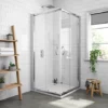 Newark Corner Entry Shower Enclosure + Pearlstone Tray