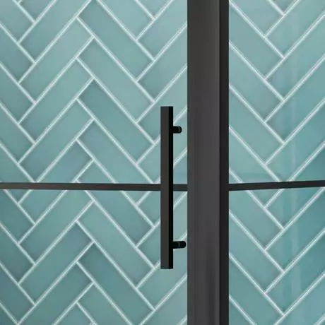 Hudson Reed Matt Black 1400 x 900mm Sliding Door Shower Enclosure + Black Tray 6 Hudson Reed Matt Black 1400 x 900mm Sliding Door Shower Enclosure + Black Tray - Image 6